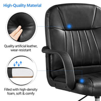 Thumbnail for Adjustable Swivel Office Chair Black