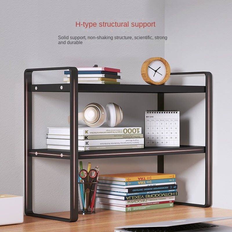 Multi-layer Bookshelf for Office and Kitchen Items