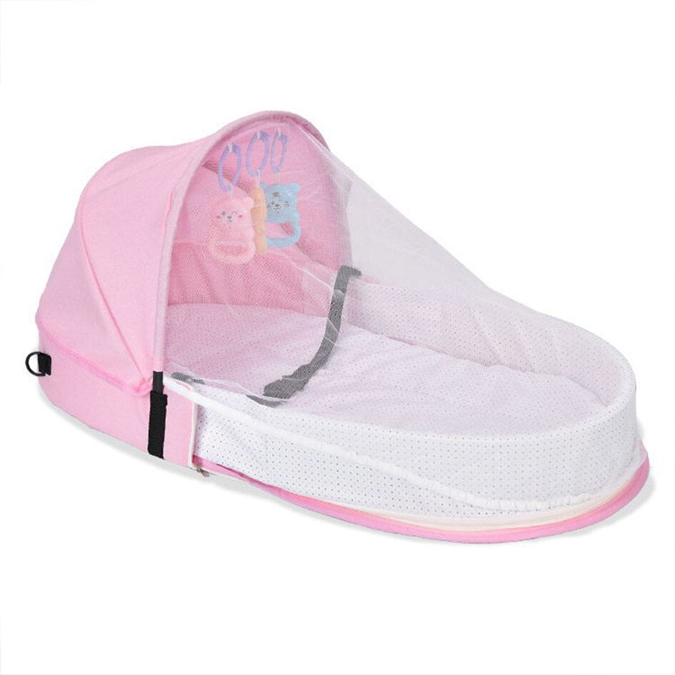 Foldable Baby Nest Bassinet Portable Bed Multi-function with Mosquito Net
