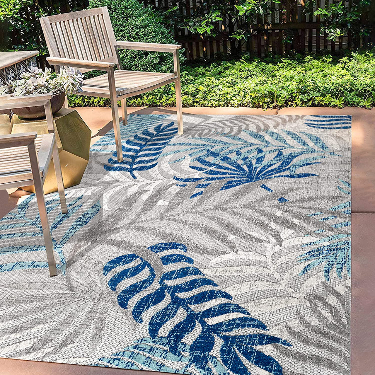 Tropics Palm Leaves Carpet for Living Room