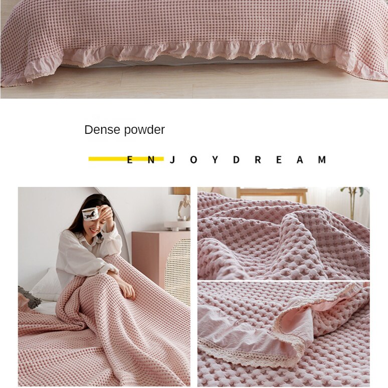 Soft 100% Cotton Knitted Blanket