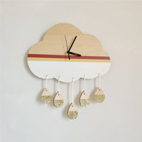 Thumbnail for Ins Wooden Cloud Wall Clock