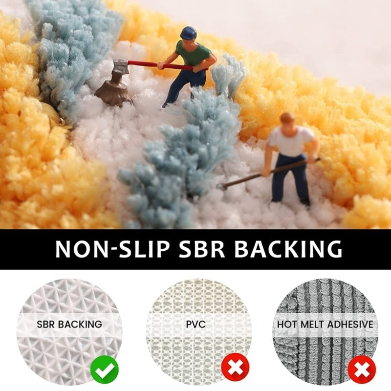 Bathroom Rugs - Non-Slip and Soft Microfiber