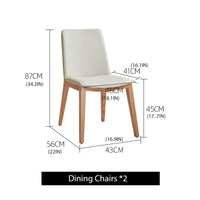 Thumbnail for Stable Wooden Dining Room Set with Rock Slab Tabletop