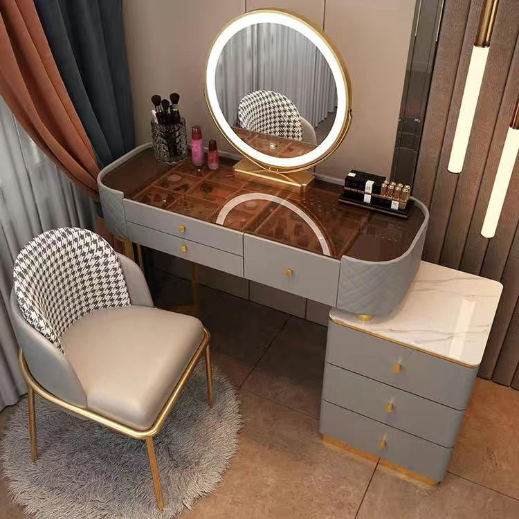 Modern LED Vanity Desk Dresser Table for Household Bedroom