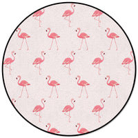 Thumbnail for Round Rug with Forest Animals Print