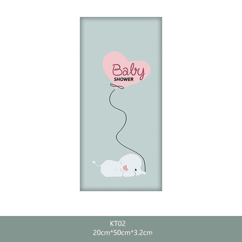 Cute Cartoon Baby Bed Headboard Wall Sticker