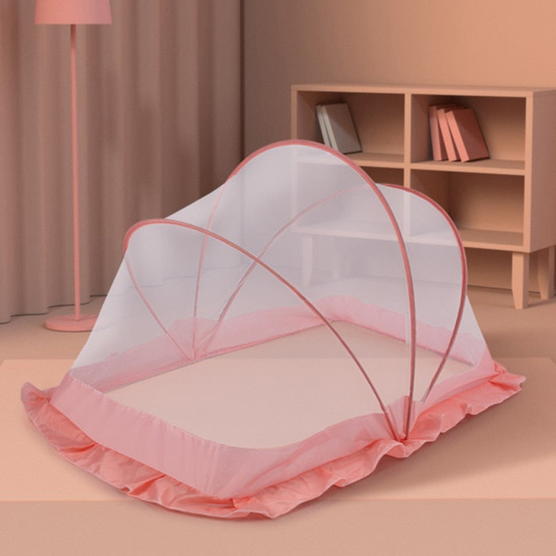 Secure Foldable Baby Crib with Mosquito Net