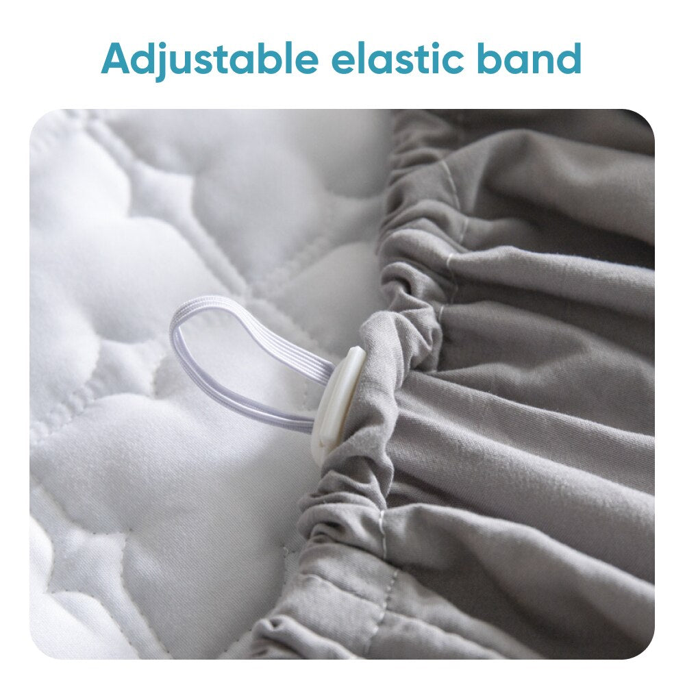 Thick Quilted Mattress Cover, Double Bed Sheet with Elastic Band