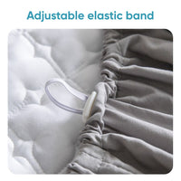 Thumbnail for Thick Quilted Mattress Cover, Double Bed Sheet with Elastic Band