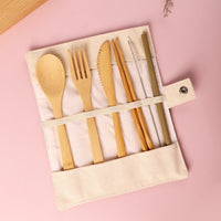 Thumbnail for Eco-Friendly Bamboo Cutlery Set
