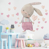 Thumbnail for Pink Rabbit Love Wall Stickers