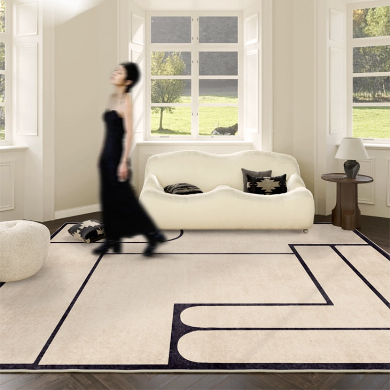 Nordic Minimalist Decorative Rug for Living Room