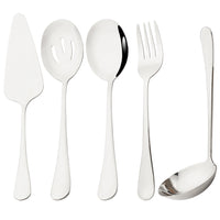 Thumbnail for Drmfiy Black Cutlery Serving Utensils Dinnerware Set