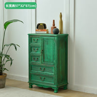 Thumbnail for Old Solid Wood Retro Chest of Drawers for Bedroom Storage