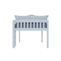 Thumbnail for Elbrus White Low Loft Bed with Storage
