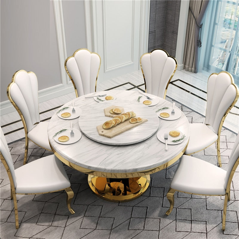 Nordic Vintage Nordic Round Dining Table Set