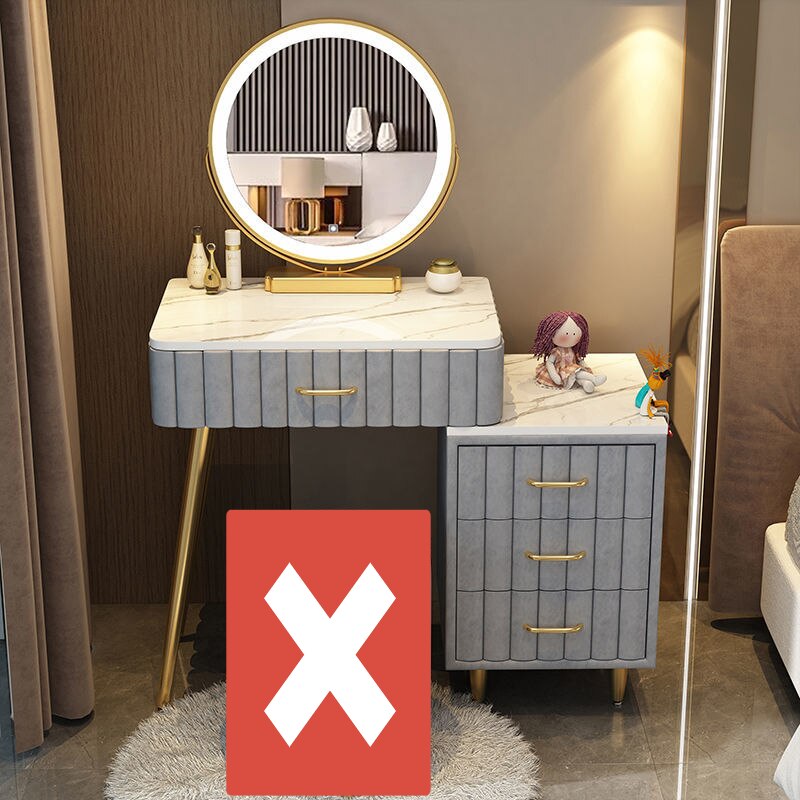 Multi-functional Dressing Table with LED Mirror