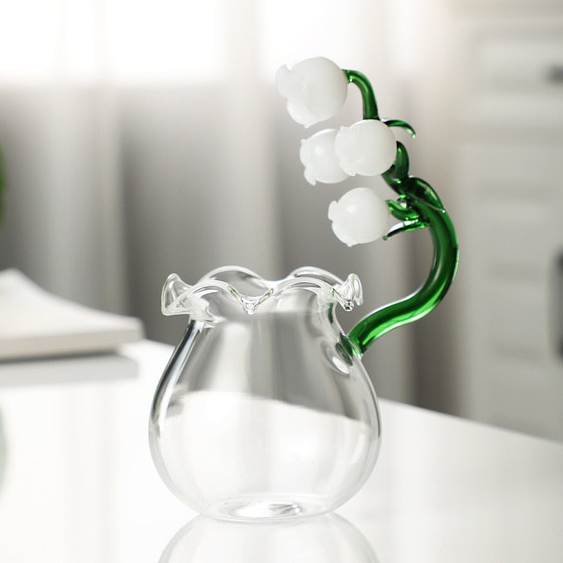 Lily of The Valley Series Transparent Glass Goblet