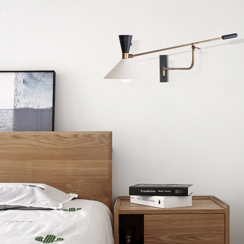 Adjustable Long Arm Wall Light