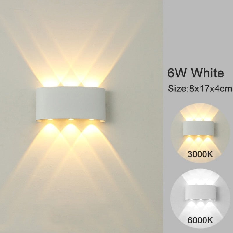 Modern White LED Wall Lights for Living Areas