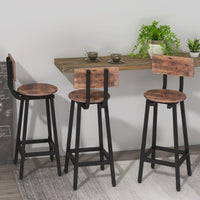 Thumbnail for Industrial Design Bar Stools Set of 2