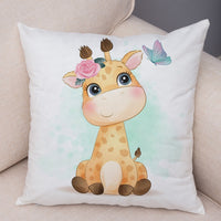 Thumbnail for Cute Cartoon Animal Pillowcase - Decorative Cushion Cover