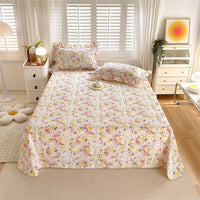 Thumbnail for Floral Bedsheet 100% Cotton Queen Size Bed Linen