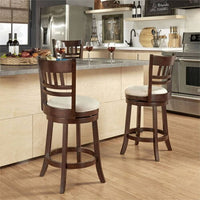 Thumbnail for Swivel Wood Counter Height Stool