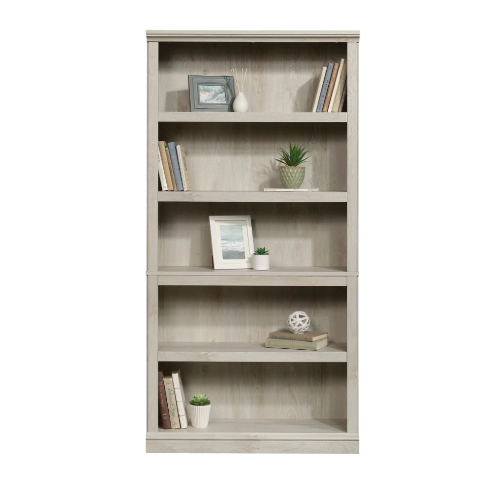 Sauder 5-Shelf Bookcase - Chalked Chestnut Finish