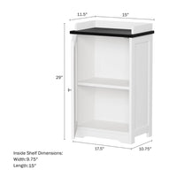 Thumbnail for White Bathroom Floor Storage Cabinet