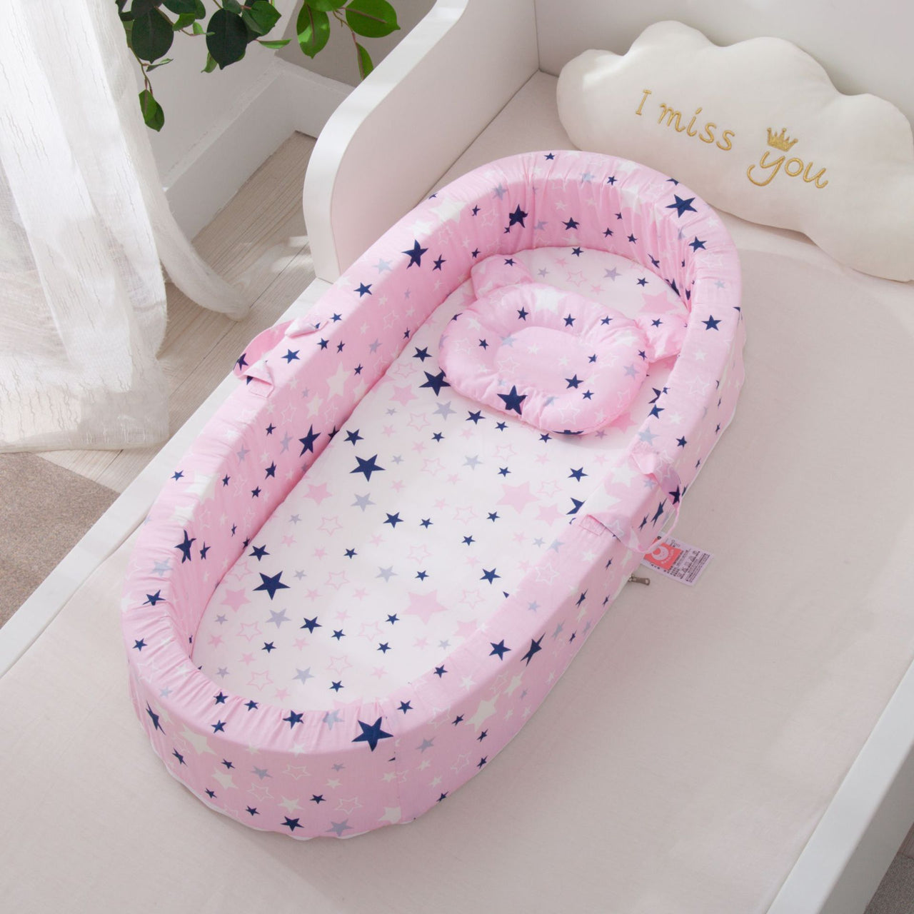 Portable Baby Nest Bed Pillow