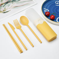 Thumbnail for Portable Reusable Cutlery Set with Carrying Box