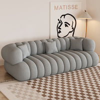 Thumbnail for Nordic Cloud Puff Floor Loveseat for Living Room