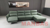 Thumbnail for Electric Recliner Sofa Set with Genuine Leather
