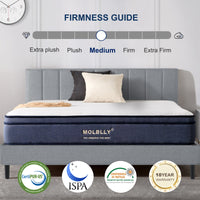 Thumbnail for 10 inch Hybrid Spring Mattress with Memory Foam