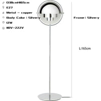 Thumbnail for Modern Copper Floor Lamp with E27 Bulb