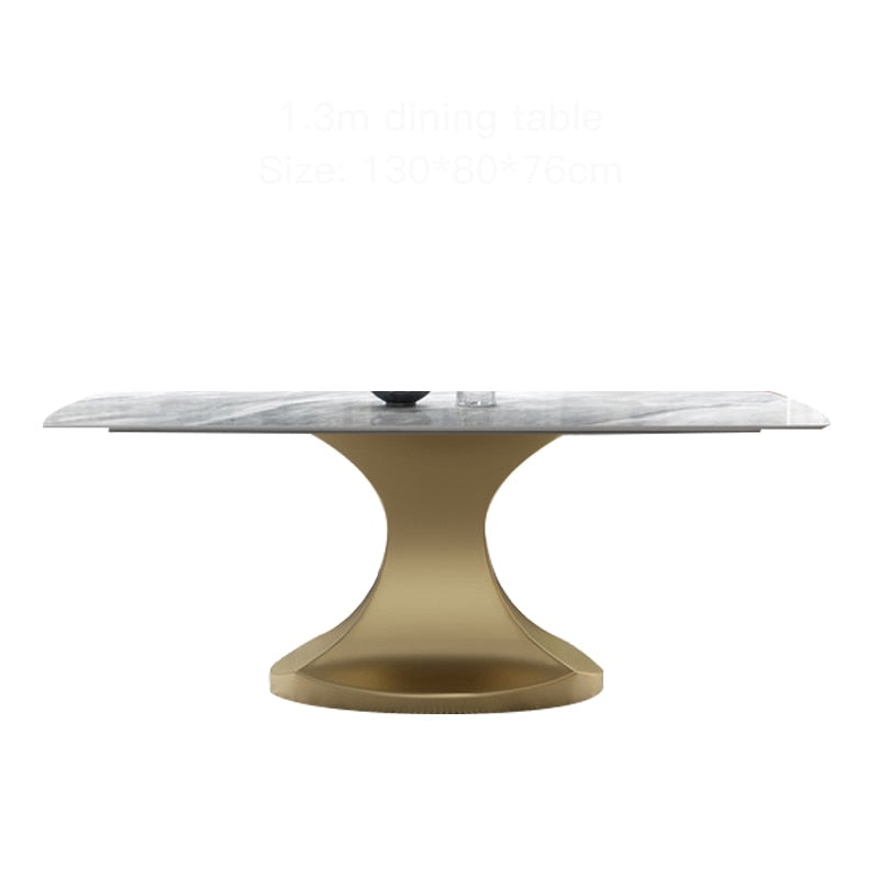 Italian Style Slate Dining Table Set