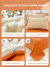 Thumbnail for Thickened Luxury Milk Fleece Bedding Set