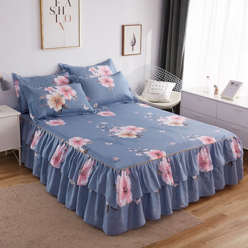 Princess Lace Bed Skirt with Pillowcase