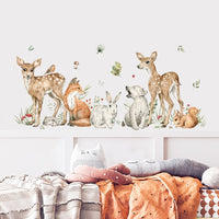 Thumbnail for Deer and Floral Wall Stickers
