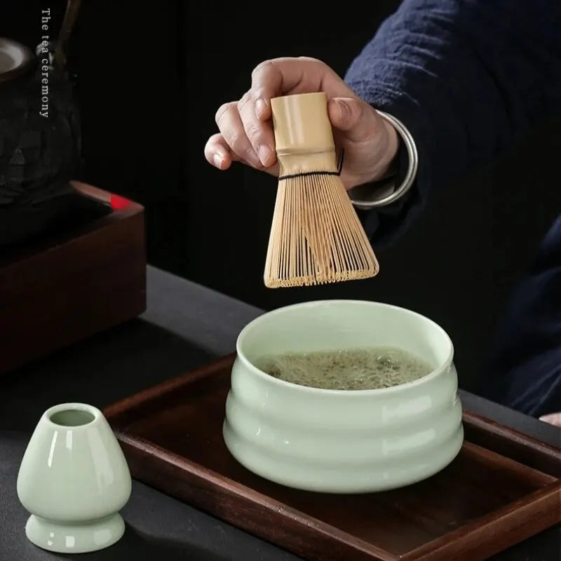 Japanese Matcha Set with Bamboo Whisk & Teaspoon