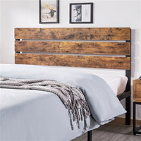 Thumbnail for Metal Platform Queen Bed with Wood Headboard