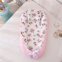Thumbnail for Foldable Infant Bassinet with Bumper