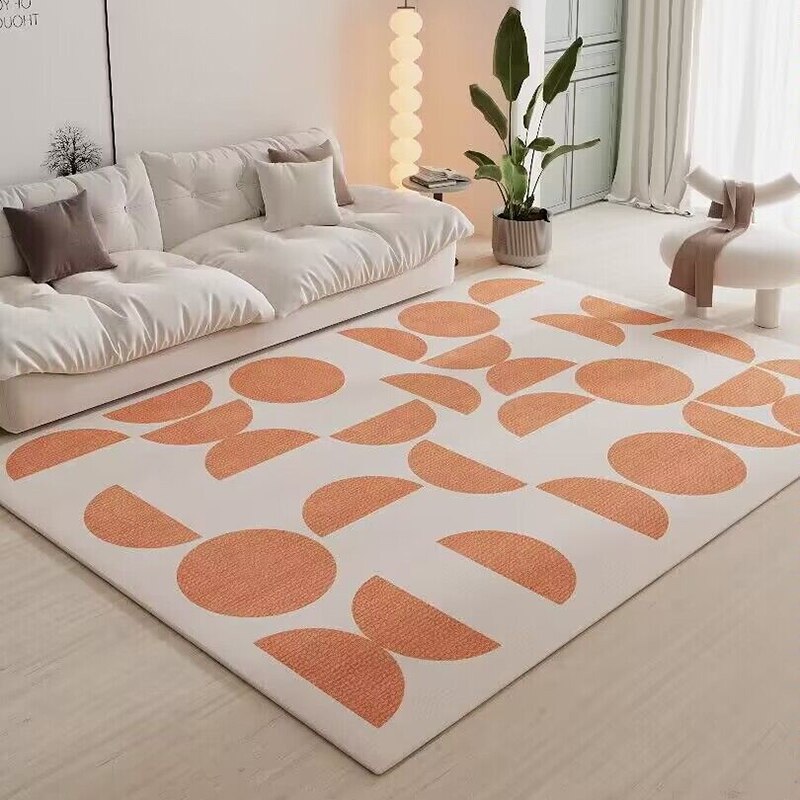 Green Geometric Pattern Living Room Carpets