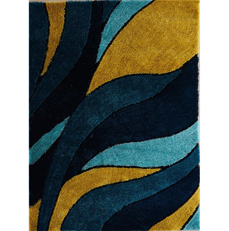 Aria Yellow and Blue Shag