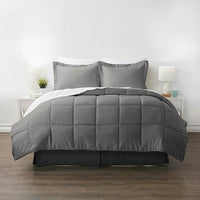 Thumbnail for 8-Piece Microfiber Reversible Bed-in-a-Bag Comforter Set