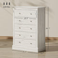 Farmhouse Chest Of Drawers With 5 Drawers