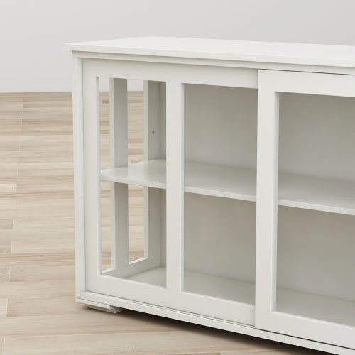 Kitchen Storage Cabinet With Glass Door