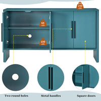 Thumbnail for 4-door Large Storage Retro Side Cabinet